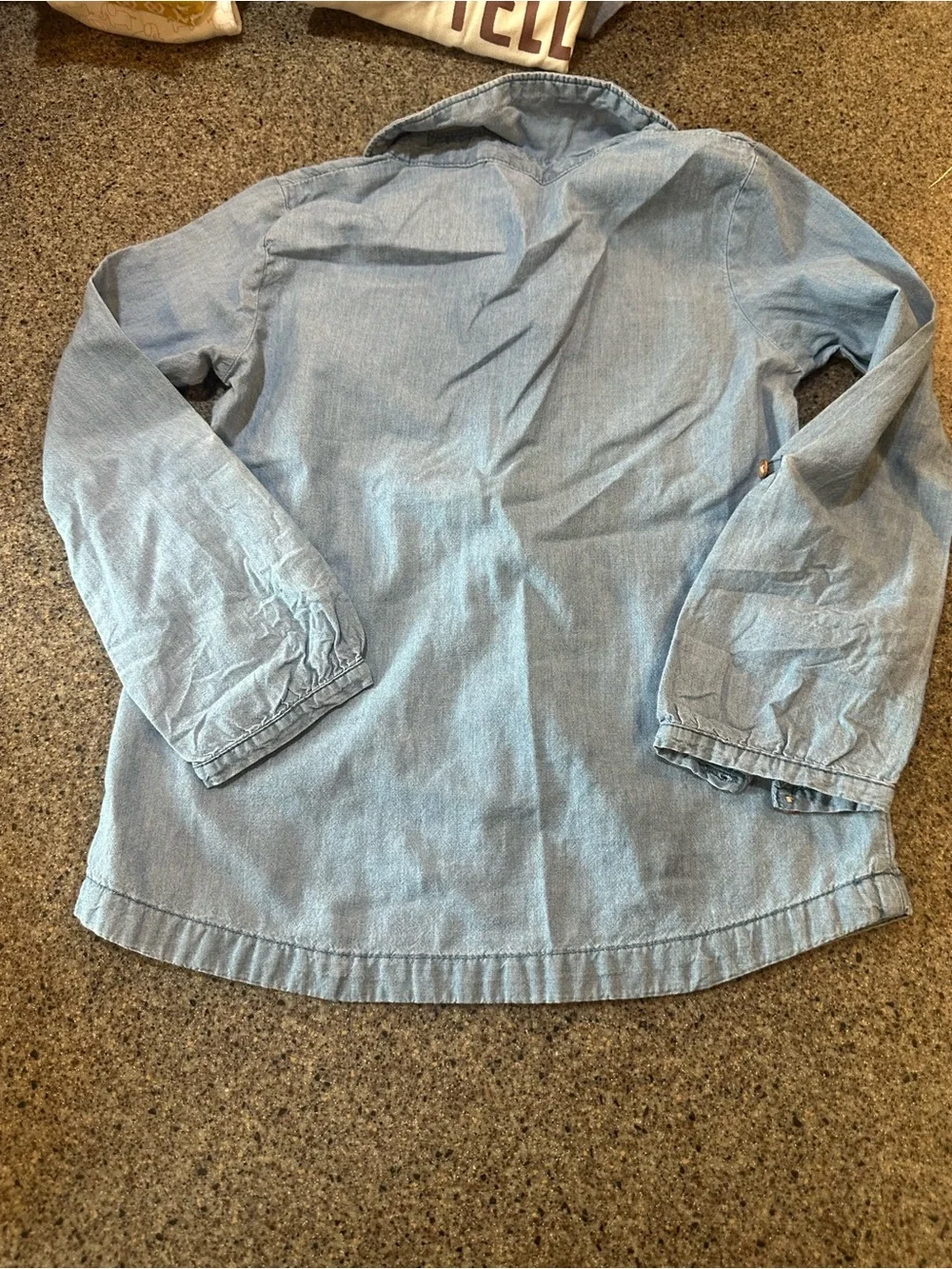 Carter's Light Blue Denim-Style Button Placket Shirt